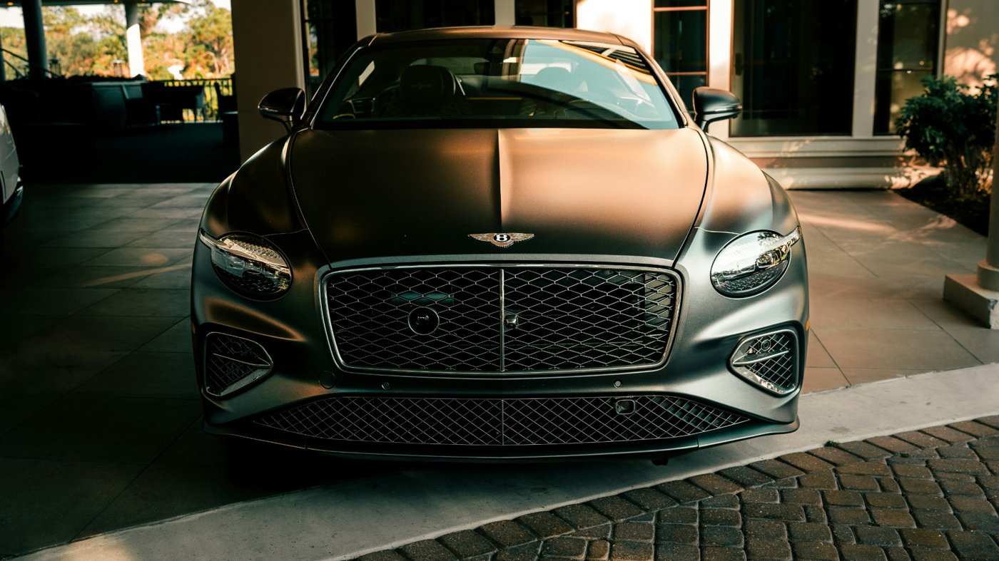 Red luxury performance car